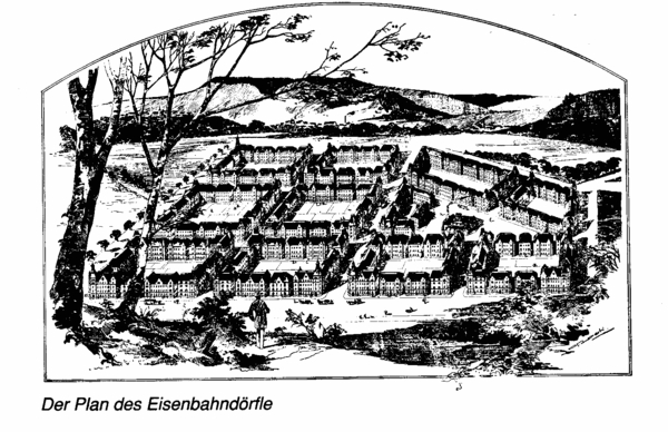 Plan des Eisenbahnerdörfle