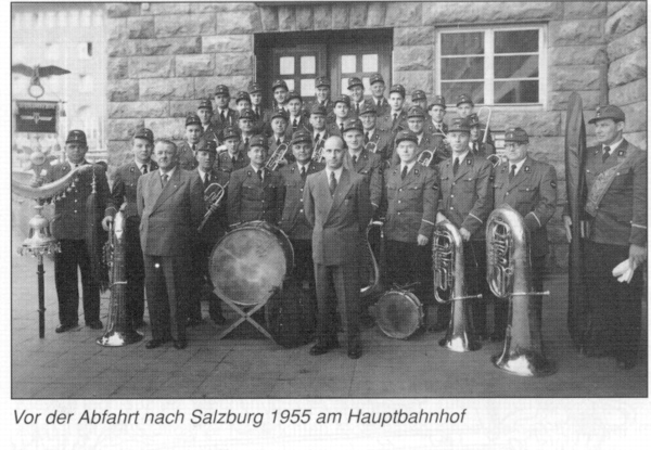 Die Kapelle 1955 vor einer Reise nach Salzburg